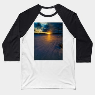 Sunset at Sparkling Lake Baseball T-Shirt